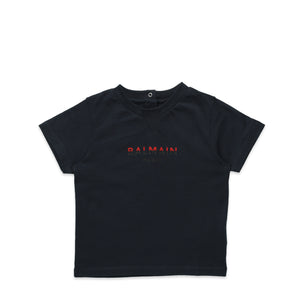 Balmain Kids Toddler's Dual-Color Logo Print T-Shirt