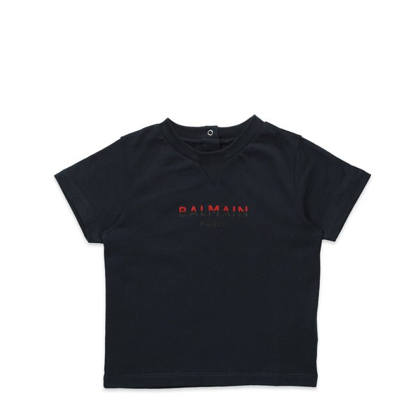 Balmain Kids Toddler's Dual-Color Logo Print T-Shirt