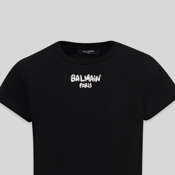 Balmain Kids Girl's Bubble Logo T-Shirt