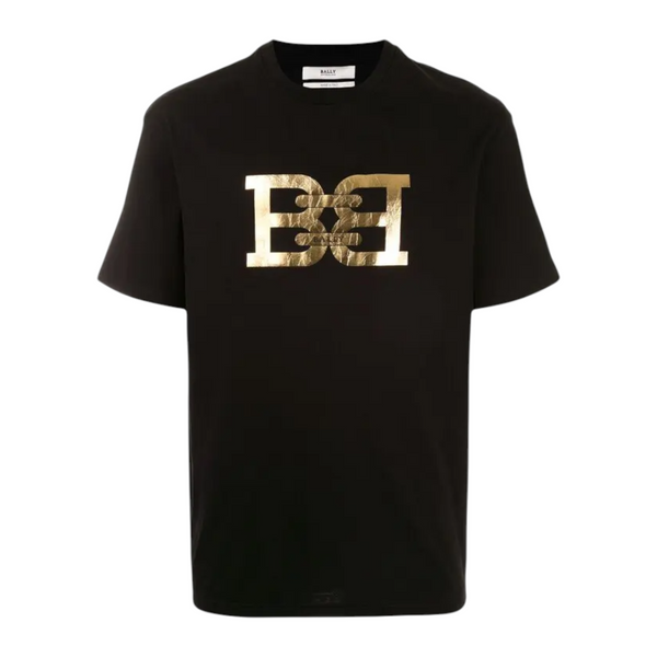 Bally Men's B-Chain Metallic Logo Cotton T-Shirt