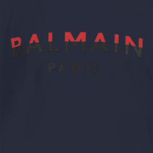 Balmain Kids Dual-Color Logo Print T-Shirt
