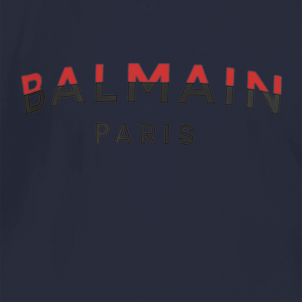 Balmain Kids Dual-Color Logo Print T-Shirt