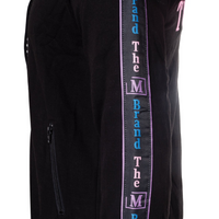 MDB Brand Women's "The M Brand" Swirl Logo Fleece Jogger Set - Black