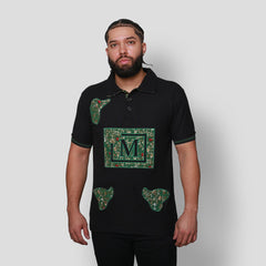 MDB Brand Men's Tapestry Polo Shirt