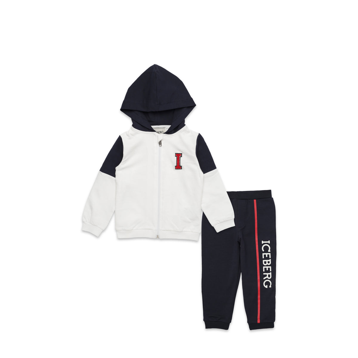 Iceberg Kids Toddler's Chenille Logo Hoodie Sweatsuit