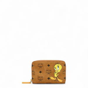 MCM x Looney Tunes Zip Around Wallet in Visetos