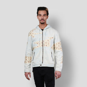 MDB Brand Men's Tapestry Denim Hoodie