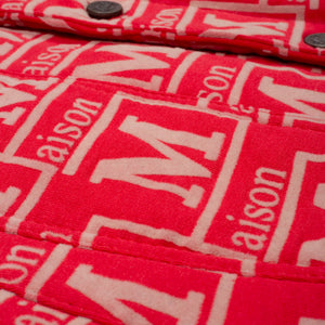 MDB Couture Men's Flocked Monogram Logo Jacket