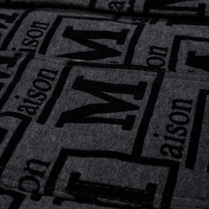 MDB Couture Men's Flocked Monogram Logo Jacket
