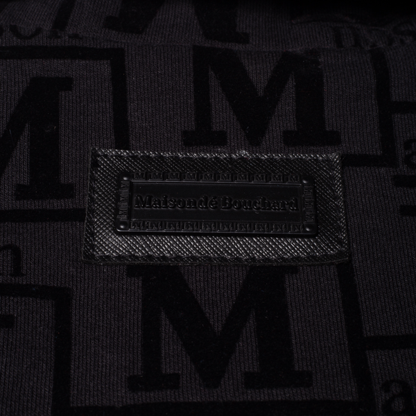 MDB Couture Men's Flocked Monogram Logo Jacket