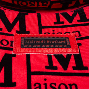 MDB Couture Men's Flocked Monogram Logo Jacket