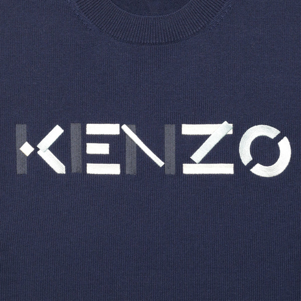 Kenzo Men's Woollen Embroidered Logo Sweater