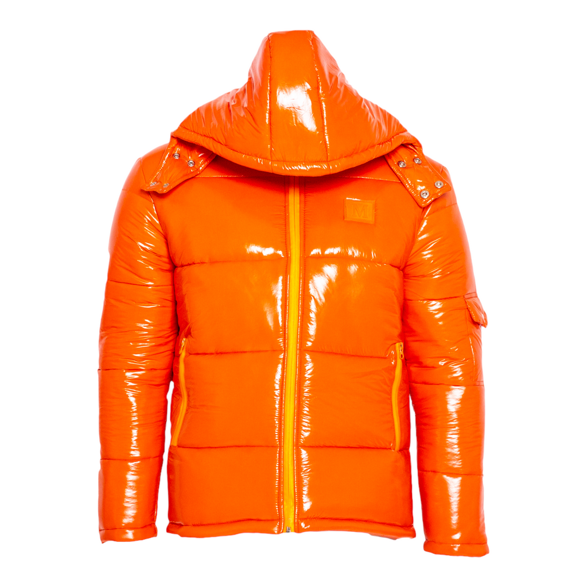 MDB Brand Men's Arctic Puffer Coat in Burnt Orange
