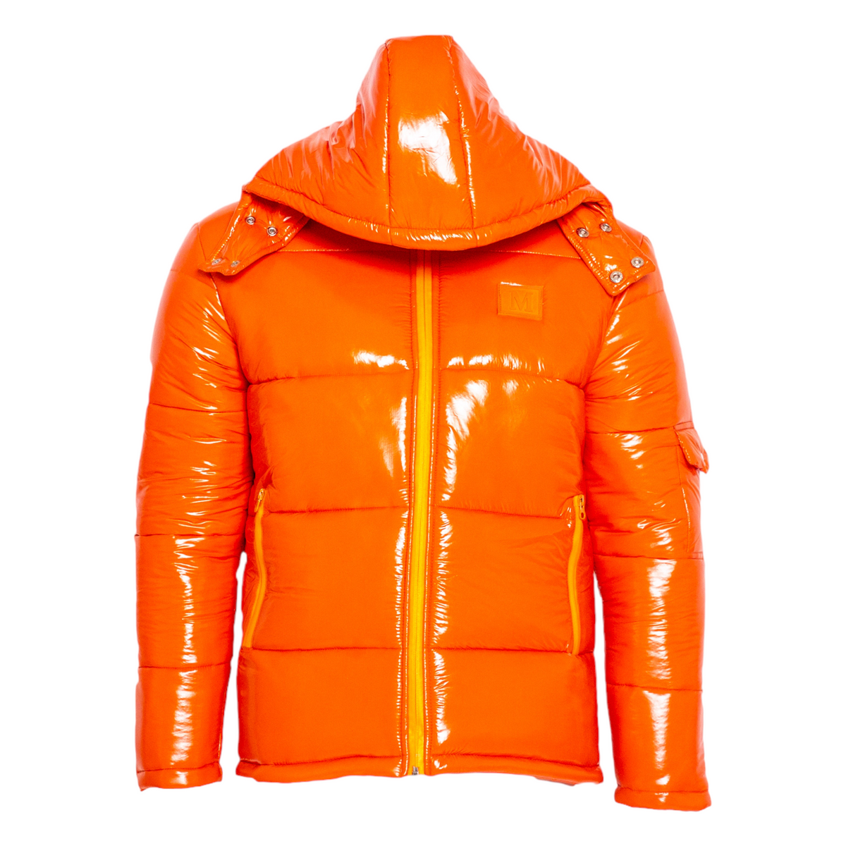 MDB Brand Women's Arctic Puffer Coat in Burnt Orange