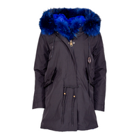 MDB Couture Men's Fur Lined Parka Coat