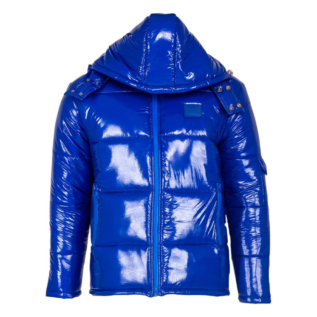 MDB Brand Women's Arctic Puffer Coat in Royal Blue