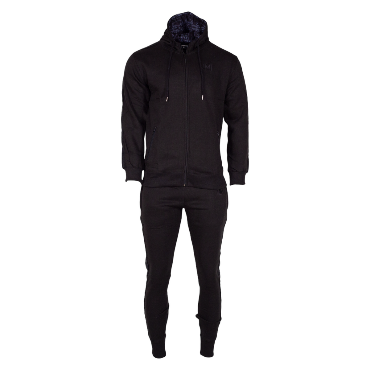 MDB Brand Men's Classic Fleece Set - Black