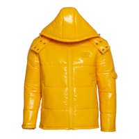 MDB Brand Men's Arctic Puffer Coat in Yellow