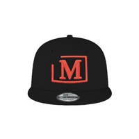MDB Brand x New Era 9Fifty Snapback Embroidered Baseball Cap - Black w/ Light Color