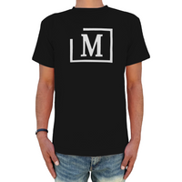 MDB Brand Men's Classic M Embroidered Logo Tee - Black