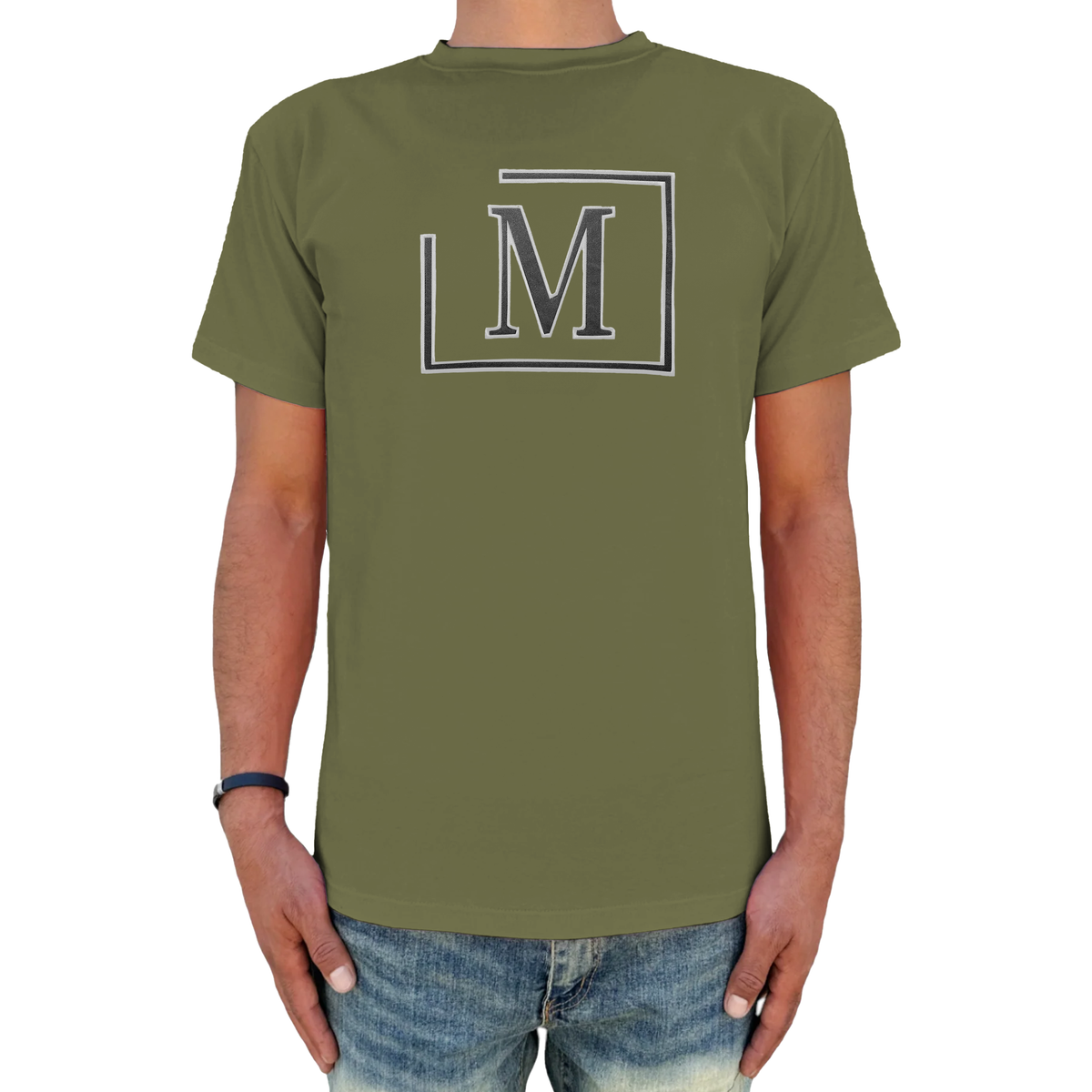 MDB Brand Men's Classic M Embroidered Logo Short Sleeve T-Shirt - Dark Colors