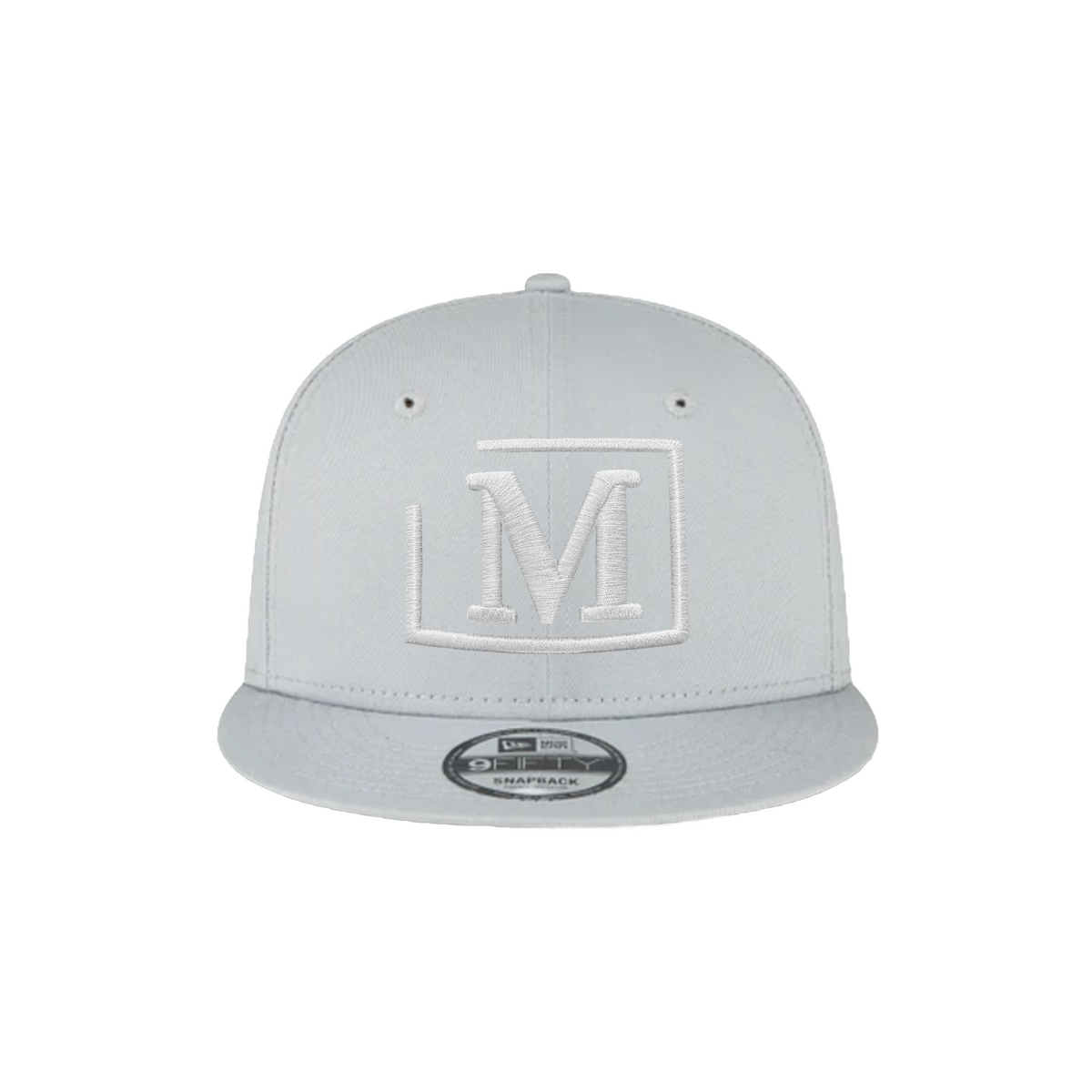 MDB Brand x New Era 9Fifty Snapback Embroidered Baseball Cap - White