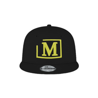 MDB Brand x New Era 9Fifty Snapback Embroidered Baseball Cap - Black w/ Light Color