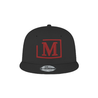 MDB Brand x New Era 9Fifty Snapback Embroidered Baseball Cap - Black w/ Basic Color