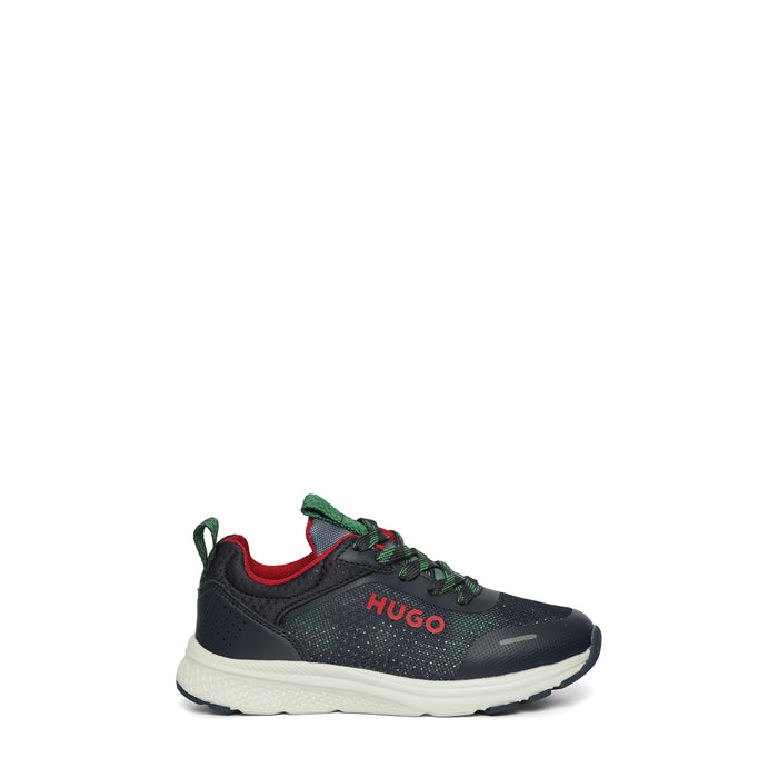 Hugo by Hugo Boss Kids Color Print Logo Sneakers