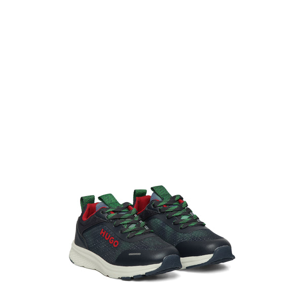 Hugo by Hugo Boss Kids Color Print Logo Sneakers