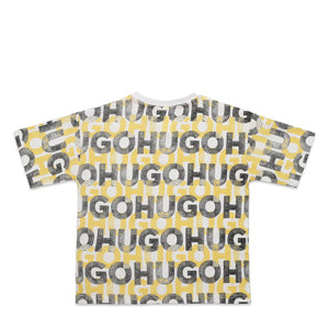 Hugo Boss Kids All-Over Print Text Logo T-Shirt