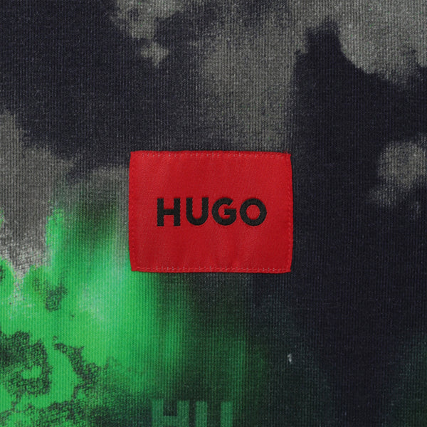 Hugo by Hugo Boss Kids Color Dyed All Over Print Crewneck Sweatshirt
