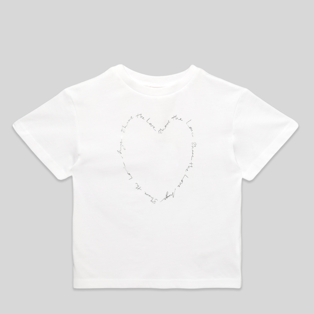 HUGO by Hugo Boss Kids Girl's 'Share the Love' T-Shirt
