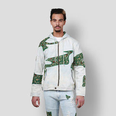 MDB Brand Men's Tapestry Denim Hoodie