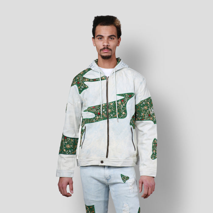 MDB Brand Men's Tapestry Denim Hoodie