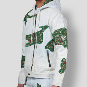 MDB Brand Men's Tapestry Denim Hoodie