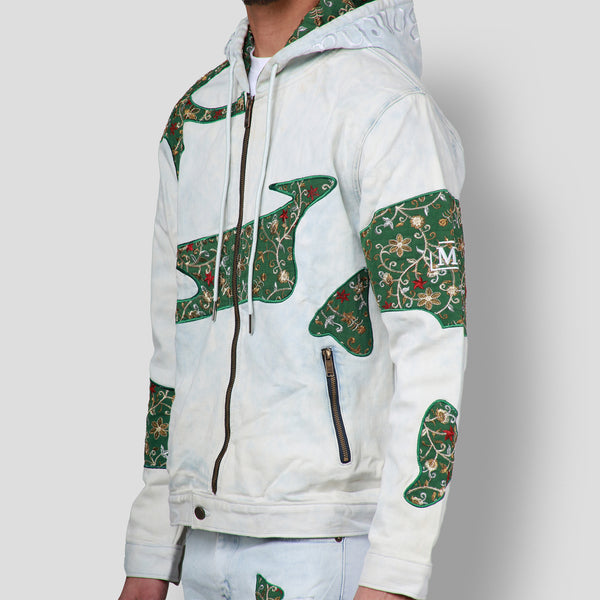 MDB Brand Men's Tapestry Denim Hoodie
