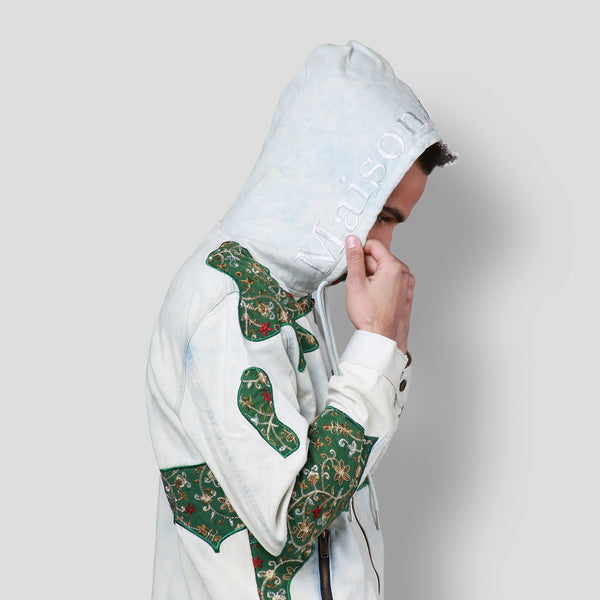 MDB Brand Men's Tapestry Denim Hoodie