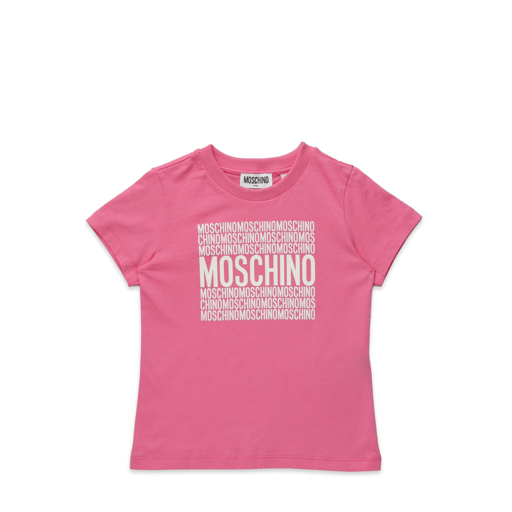 Moschino Kids Square Text Logo T-Shirt