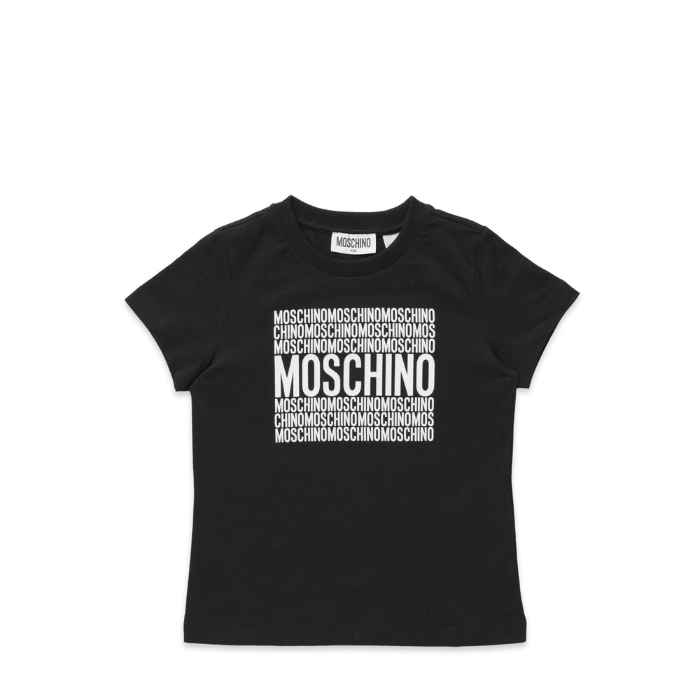 Moschino Kids Square Text Logo T-Shirt