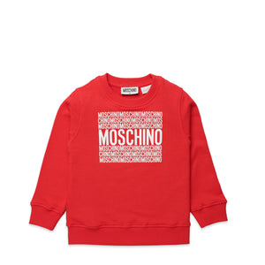 Moschino Kids Square Text Logo Crewneck Sweatshirt