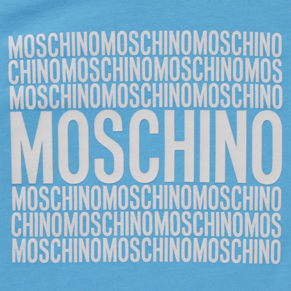 Moschino Kids Square Text Logo Crewneck Sweatshirt