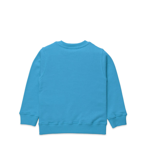 Moschino Kids Square Text Logo Crewneck Sweatshirt