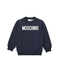 Moschino Kid's Classic Text Logo Crewneck Sweatshirt