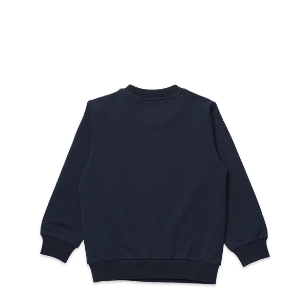 Moschino Kid's Classic Text Logo Crewneck Sweatshirt