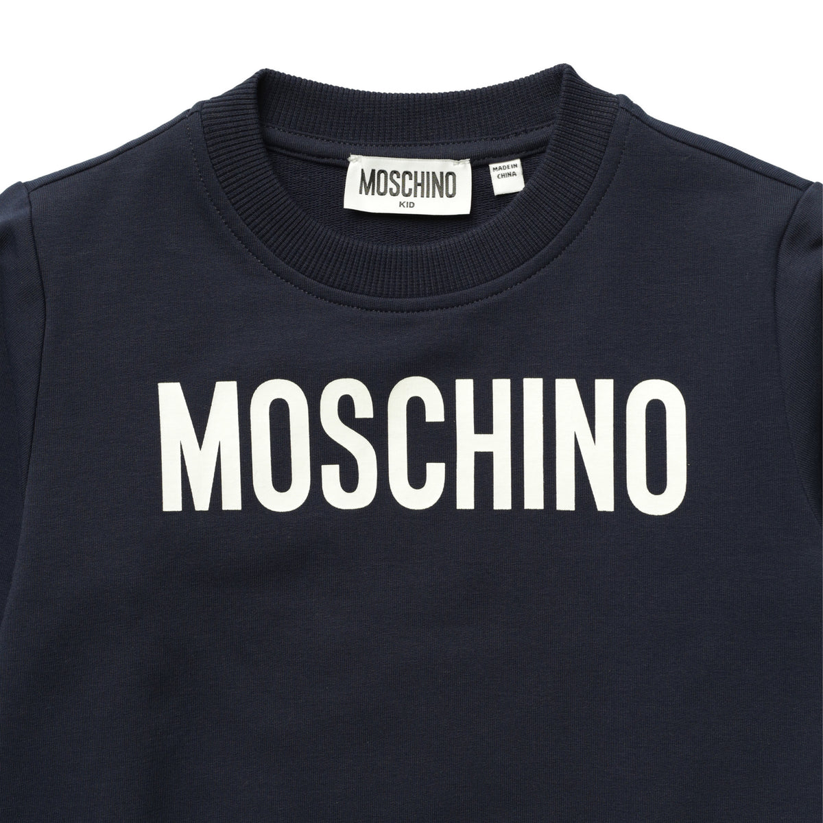 Moschino Kid's Classic Text Logo Crewneck Sweatshirt
