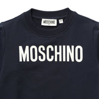 Moschino Kid's Classic Text Logo Crewneck Sweatshirt
