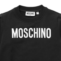 Moschino Kid's Classic Text Logo Crewneck Sweatshirt