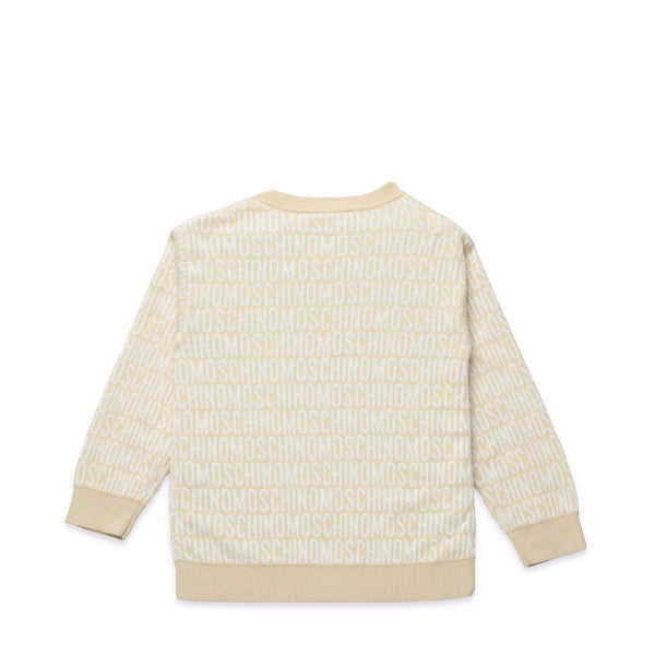 Moschino Kids Jacquard Monogram Crewneck Sweatshirt