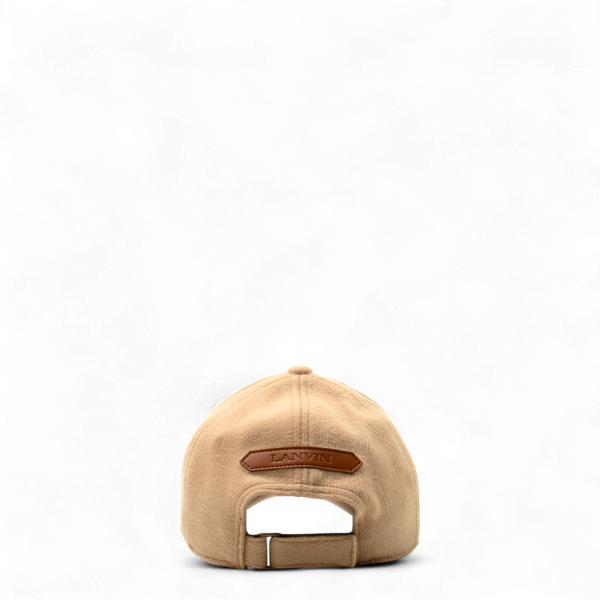 Lanvin Kids Logo Patch Wool Blend Baseball Cap